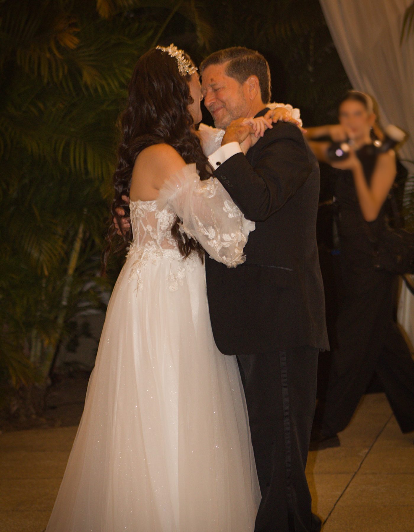 Bride dancing with her father